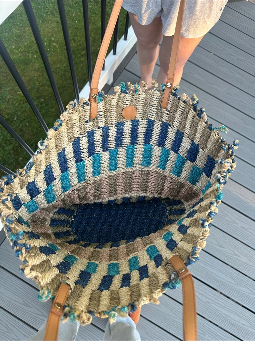 Tory Burch Jute Straw Tote